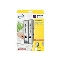 Avery Zweckform L4759 - Etichette per cartelle - bianco brillante - 61 x 297 mm 30 etichetta(e) (10 fogli x 3) (L4759-10)