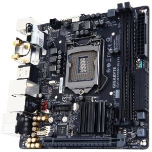 Gigabyte GA-H170N-WIFI - 1.0 - Motherboard - Mini-ITX - LGA1151 Socket - H170 - USB 3.0, USB-C - Bluetooth, 2 x Gigabit LAN, Wi-Fi - Onboard-Grafik (CPU erforderlich) - HD Audio (8-Kanal)