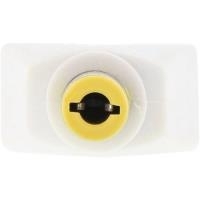 InLine Switch Plug M5 - Adapter für Power Connector - Gleichstromstecker 5,5 x 2,5 mm (M) weiß (26611Y-M5)