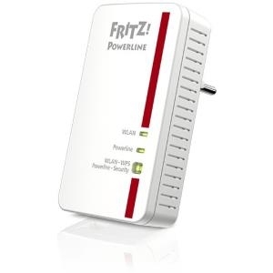 AVM FRITZ!Powerline 1240E - Bridge - GigE, HomePlug AV (HPAV) 2.0, IEEE 1901 - 802.11b/g/n - 2,4 GHz - an Wandsteckdose anschließbar