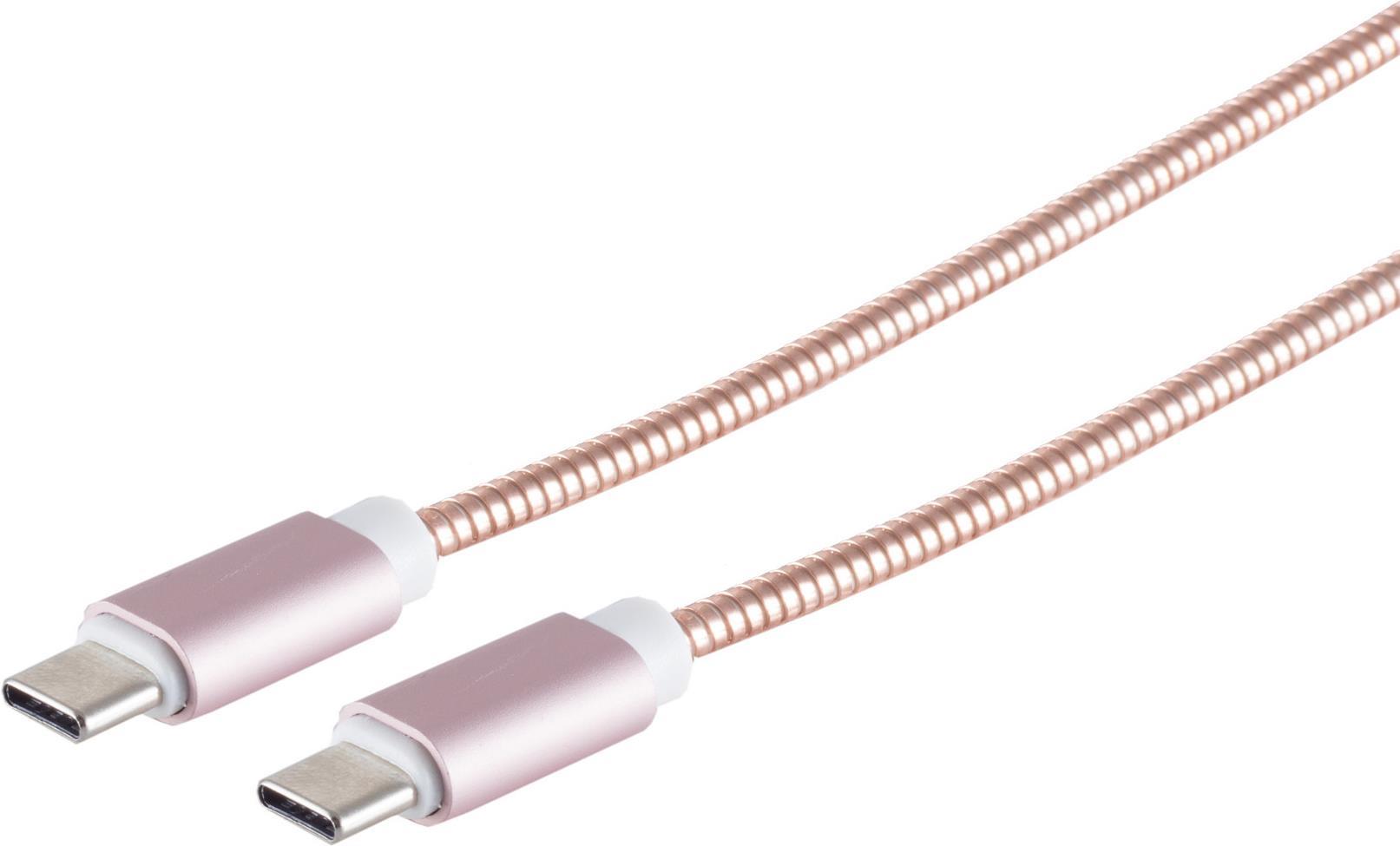 S/Connectivity USB Lade Cable USB-C-C-C-C-C-C-C-C C C C C C C C C C C C C C C C C C C C C C PD metal coating (Acciaio) Rosa 10