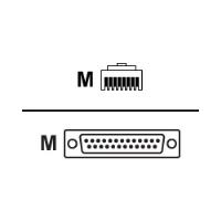 Avocent Cyclades - Serielles RS-232-Kabel - RJ-45 (M) - DB-25 (M) - 1.8 m (CAB0046)