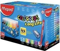 Maped Fasermaler COLOR'PEPS Long Life, 144er Display Strichstärke: M, fest eingefasste Spitze, belüftete Ver- (845004) (B-Ware)