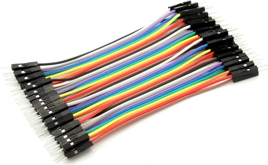 40pin Jumper / Dupont Kabel Male - Male trennbar - Länge: 0,10 m (DUPK-40-MM-10)
