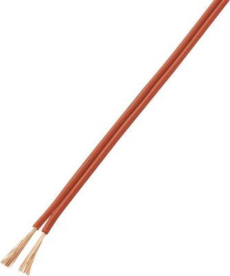 TRU COMPONENTS 1567144 Litze LiY-Z 2 x 1 mm² Rot, Rot-Schwarz 20 m (1567144)