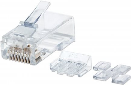 Intellinet 790659 cavo di collegamento RJ45 Trasparente (Intellinet RJ45 Modular Plugs Cat6A)