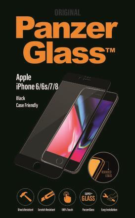 PanzerGlass - Bildschirmschutz - Jet Black - für Apple iPhone 6, 6s, 7
