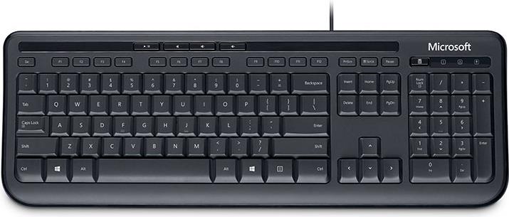 Microsoft Wired Keyboard 600 tastiera USB QWERTY Inglese US Nero