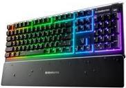 SteelSeries Apex 3 - Tastiera - con rotella multimediale - retroilluminazione - USB - Tedesco - Interruttore a chiave Whisper Q