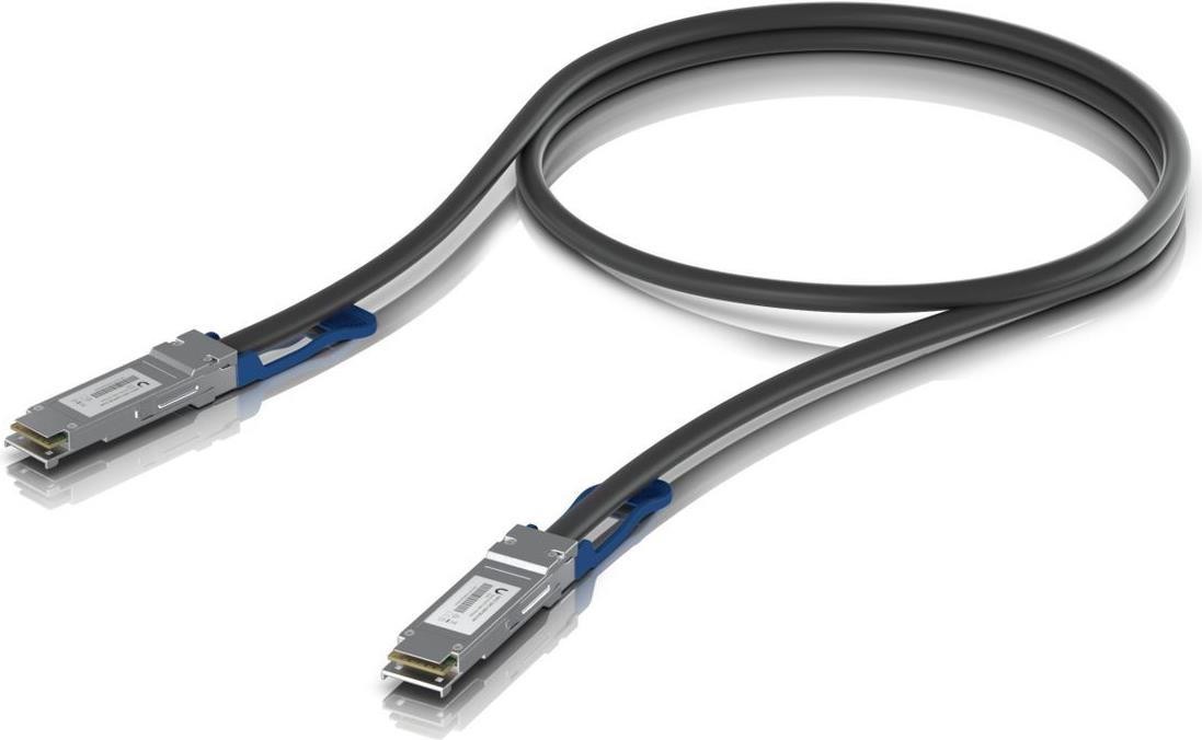 Ubiquiti UACC-DAC-QSFP28-0.5M cavo InfiniBand e in fibra ottica 05 m Nero (Switch Acc Ubiquiti UACC-DAC-QSFP28-0.)