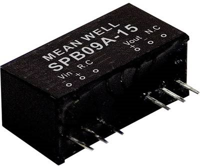 Mean Well SPB09B-12 DC/DC-Wandlermodul 750 mA 9 W Anzahl Ausgänge: 1 x (SPB09B-12)