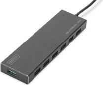 USB 3.0 Hub - 7-port Incl. 5V/3,5A power supply - Aluminium housing