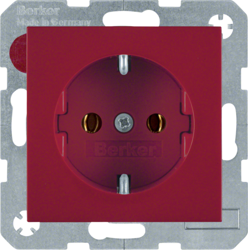 Berker GmbH & Co. KG Hager 47438912 Steckdose Typ F Rot (47438912)
