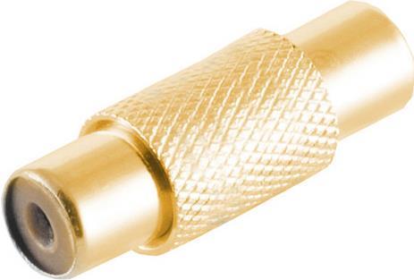 adattatore shiverpeaks -BASIC-S accoppiamento RCA a accoppiamento RCA metallo contatti placcati oro (BS57040-MG)