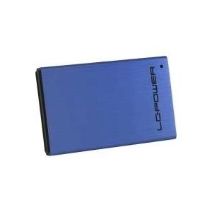 LC Power LC-25U3-XL - Speichergehäuse - 6,4 cm (2.5) - 1 Sender/Kanal - SATA 3Gb/s - 300MBps - USB3.0 - Schwarz, blau-metallic (LC-25U3-XL)