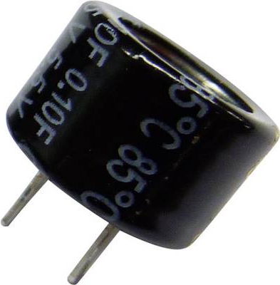 Panasonic Gold-Cap Kondensator 0.1 F 5.5 V 30 % (Ø x H) 13.5 mm x 9.5 mm EECF5R5H104 1 St. (EECF5R5H104)