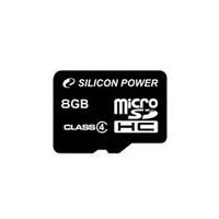 SILICON POWER Combo Pack - Flash-Speicherkarte - 8GB - Class 4 - microSDHC - mit USB Reader (SP008GBSTH004V81)