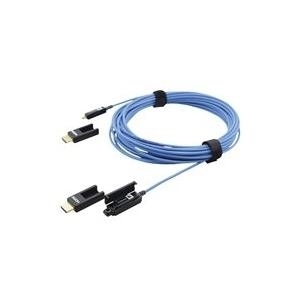 Kramer CLS-AOCH/XL-164 - HDMI mit Ethernetkabel - mikro HDMI (M) bis mikro HDMI (M) - 50,0m - Glasfaser - Blau - 4K Unterstützung (97-0403164)
