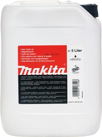 Olio per catene di seghe Makita 5 litri minerale 988002658 Tipo di accessorio altro olio minerale per catene di seghe in un con