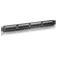 Equip - Patch Panel - Schwarz - 1U - 24 Ports (135424)