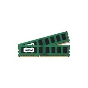 Crucial - DDR3 - 4 GB : 2 x 2 GB - DIMM 240-PIN - 1600 MHz / PC3-12800 - CL11 - 1.35 V - ungepuffert - nicht-ECC (CT2KIT25664BD160B)