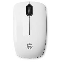 Hewlett-Packard HP Z3200 - Maus - optisch - 3 Tasten - drahtlos - 2,4 GHz - kabelloser Empfänger (USB) - weiß (E5J19AA#ABB)