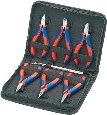 Set di pinze per elettronica KNIPEX, 7 pezzi