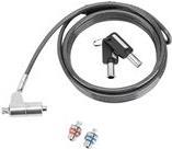 Targus Defcon 3-in-1 Keyed Cable Lock - Sicherheitskabelschloss - Silber - 2 m