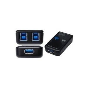 DIGITUS DA-73300 - USB-Umschalter für die gemeinsame Nutzung von Peripheriegeräten - 2 x SuperSpeed USB3.0 - Desktop (DA-73300)