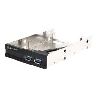 SilverStone FP36 - Speichereinschubadapter mit vordere Anschlüsse - 8,9 cm bis 2 x 6,4 cm (3.5 to 2 x 6,40cm (2.5)) - Schwarz (SST-FP36B-E)