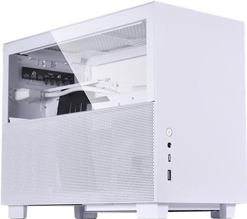 Lian Li Q58W3 Mini-ITX Aluminium and Tempered Glass Case - White