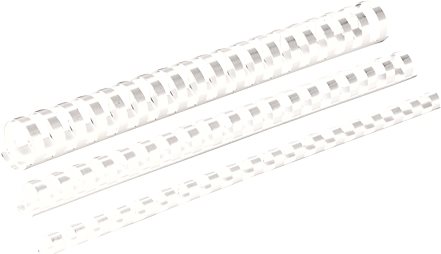 Fellowes 53478 accessori per la rilegatura (Fellowes 53478 22mm White Plastic Comb)