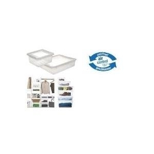 OKT Aufbewahrungsbox BASIXX, 18 Liter, PP, transparent Deckel mit Air-Control-System zur Belüftung der Boxen, - 1 Stück (1057700100000)
