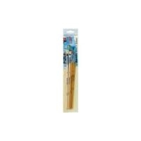 Marabu Pinsel-Set Basic + School, 5-teilig Borstenpinsel Robust: flach, unlackierter Holzstiel, reine (018400200)