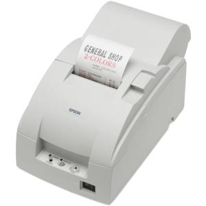 Epson TM-U220A, Ethernet, Cutter, weiß Bondrucker, Nadeldruck, Medienbreite (max): 76mm, Geschwindigkeit (max.): 6lps, Ethernet, Cutter, Aufwickler, ESC/POS, inkl.: Netzteil, Farbe: weiß (C31C516007E)