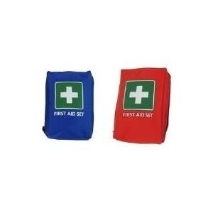 LEINA Mobiles Erste-Hilfe-Set First Aid, 21-teilig, rot wasserabweisendes Nylongewebe, Reißverschluss, an - 1 Stück (REF 50050)