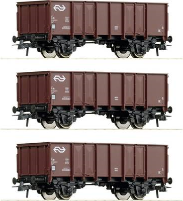Roco 76062 H0 3er-Set Offene Güterwagen der NS (76062)
