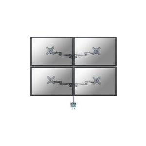NewStar FPMA-D935D4 - Tischhalterung für 4 LCD-Anzeigen - Silber - Bildschirmgröße: 25.4-68.6 cm (10-27)