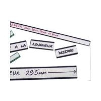 NOBO magnetische Profilschilder (L)80 x (B)15 mm zur Individualisierung von Planungen (1901124)