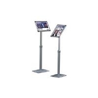 FRANKEN Infoständer Universal, DIN A3, Höhe: 910-1.310 mm Aluminium-Klapprahmenprofil mit Kunststoffecken, mit (BS0906)