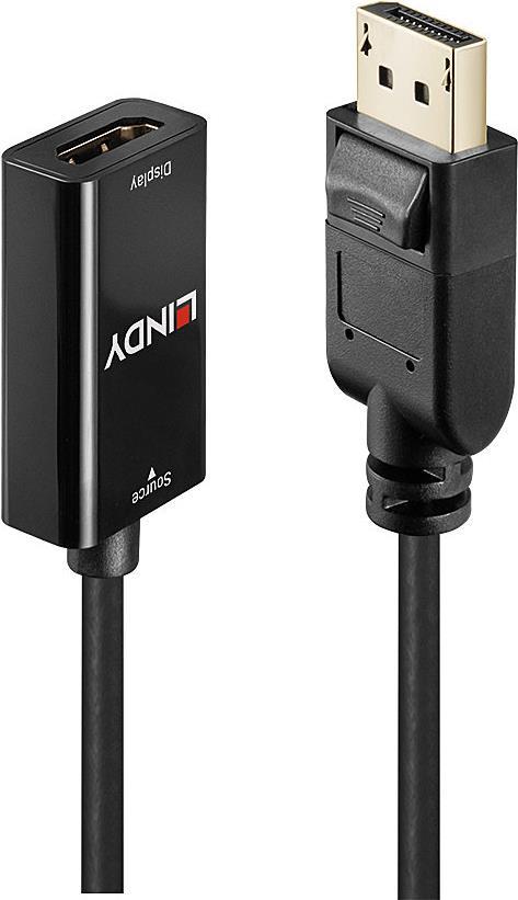 Lindy DisplayPort auf HDMI Konverter Zum Anschluss einer DisplayPort-Quelle an einen HDMI-Monitor (38315)