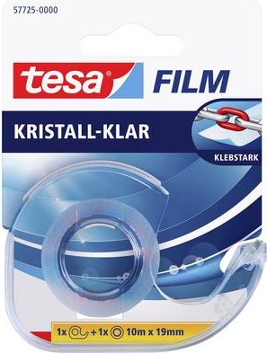 tesa Tischabroller film Transparent inkl. Klebefilmrolle 10 m x 19 mm (57725-00000-00)