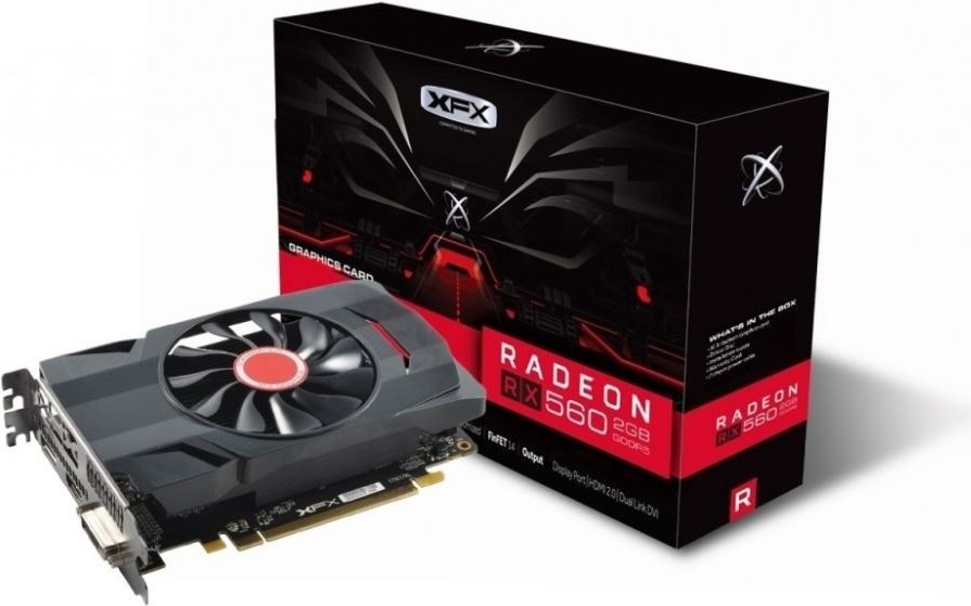 XFX Radeon RX 560D - Grafikkarten - Radeon RX 560 - 2 GB GDDR5 - PCIe 3.0 - DVI, HDMI, DisplayPort XFX Radeon RX 560D - Grafikkarten - Radeon RX 560 - 2 GB GDDR5 - PCIe 3.0 - DVI, HDMI, DisplayPort