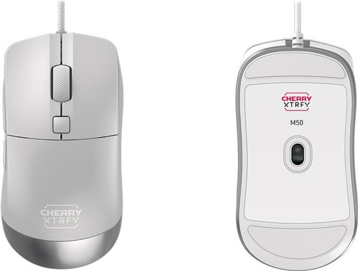 CHERRY M50 WHITE WIRED MOUSE - MOUSE CORDED