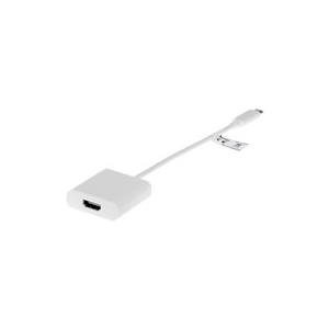 Herweck Helos - Video- / Audio-Adapter - HDMI / USB - HDMI, 19-polig (W) - 24-Pin-USB Typ C (M) - 15cm - (USB 3,1 Gen2) - weiß (129528)