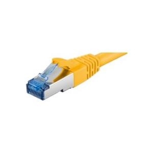 MicroConnect - Netzwerkkabel - RJ-45 (M) bis RJ-45 (M) - 5 m - SFTP - CAT 6a - geschirmt, halogenfrei, ohne Haken - Gelb