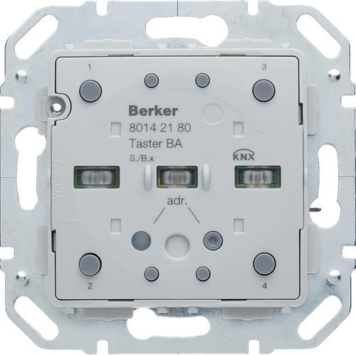 Berker 80142180 Druckknopf Panel Grau (80142180)