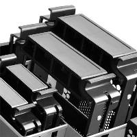 SilverStone CS01 Mini Tower Mini-ITX Gehäuse USB3.0 silber Modernes Design mit erstklassiger Aluminium-Außenseite - Kompatibel mit Mini-ITX-Motherboard und SFX-Netzteil - Vertikales Layout für Kamineffektkühlung mit integriertem Air Penetrat - Nimmt gleichzeitig zwei 3,5- und zwe