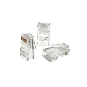 ALANTEC STANDARD - Netzwerkanschluss - RJ-45 (M) - UTP - CAT 5e - farblos (Packung mit 100)