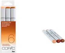 COPIC Marker sketch, 3er Set Blending Trio 15,20cm (6) Tinte auf Alkoholbasis, schnell trocknend, untereinander - 1 Stück (21075636)